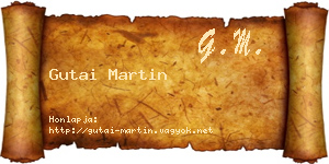 Gutai Martin névjegykártya